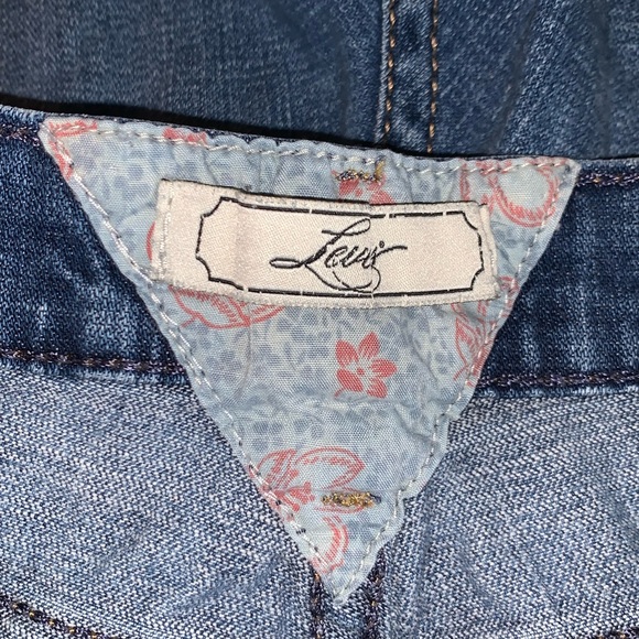 Levi’s blue denim Jean cuffed cropped capri jeans size 10 - Picture 3 of 3